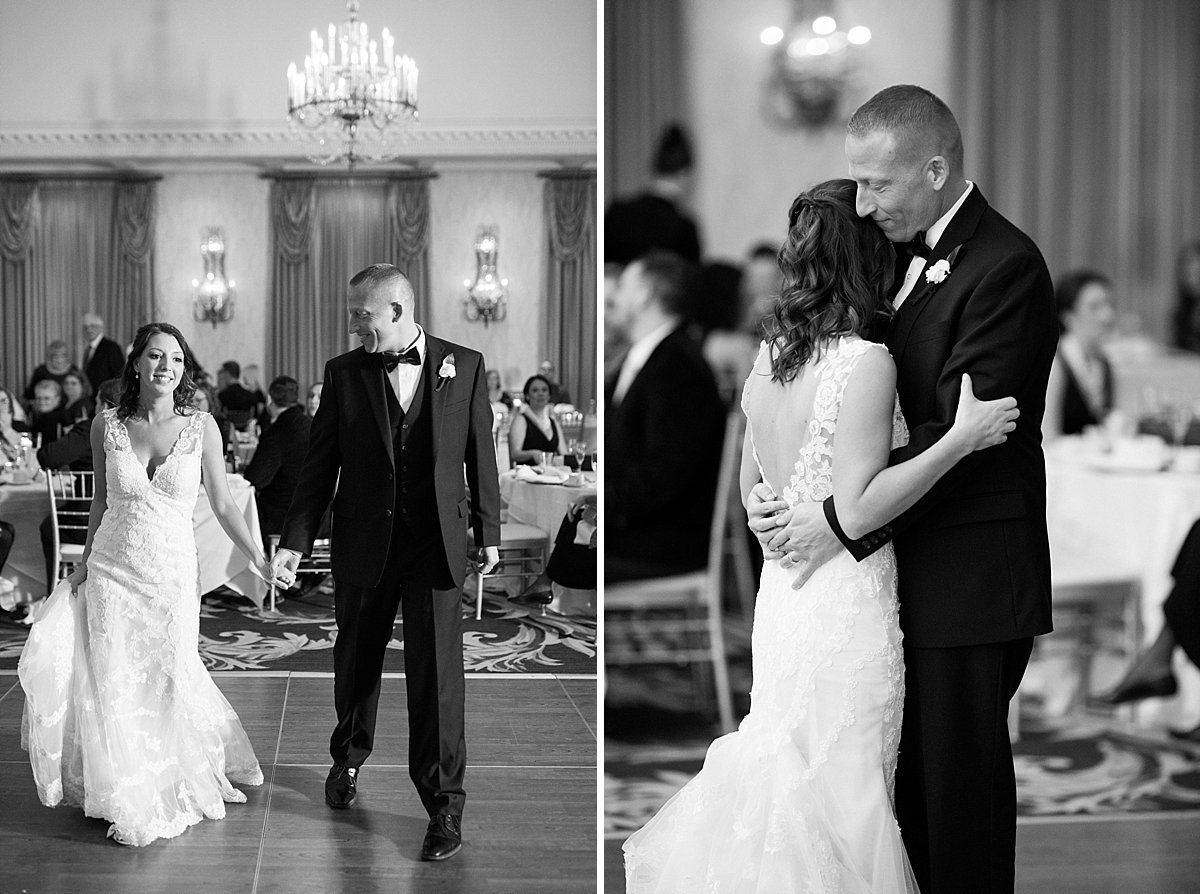 A classic, snowy, winter wedding at the Dearborn Inn near Detroit Michigan by Erika Christine Photography