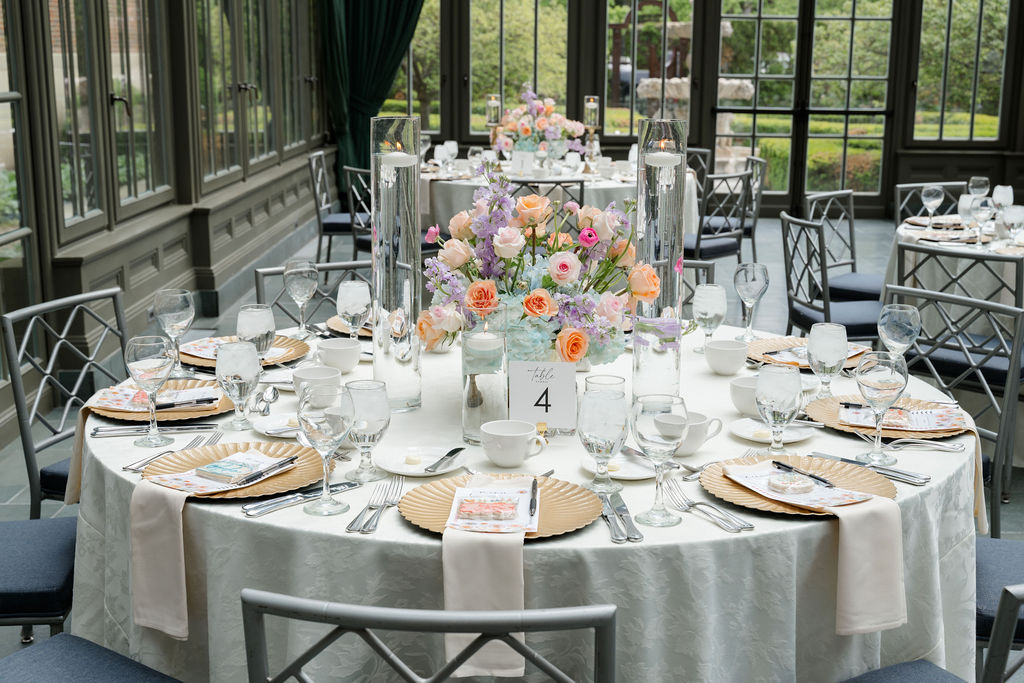 colorful floral centerpieces
